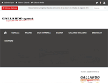 Tablet Screenshot of gallardosport.com